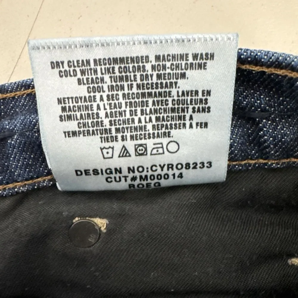 Joe's Jeans Brixton Women 29x28 Blue Low Straight Relaxed Distressed Faded Denim